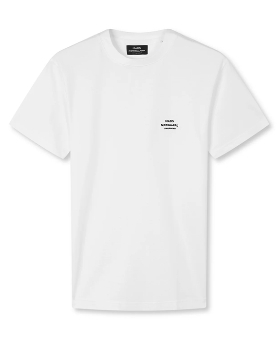 Mads Nørgaard Cotton Jersey Frode Emb Logo tee - White